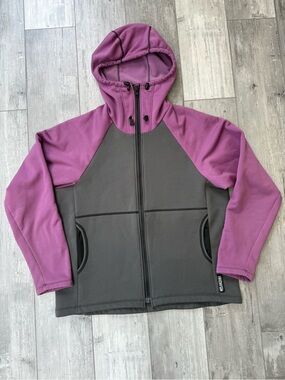 Melanzana Full Zip Soft Shell Fleece Hoodie Jacket Men's XL Made in USA